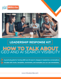 Leadership Response Kit How to Talk About GEO and AI Search Visibility
