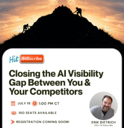 Closing the AI Visibility Gap Between You & Your Competitors-- webinar announcement